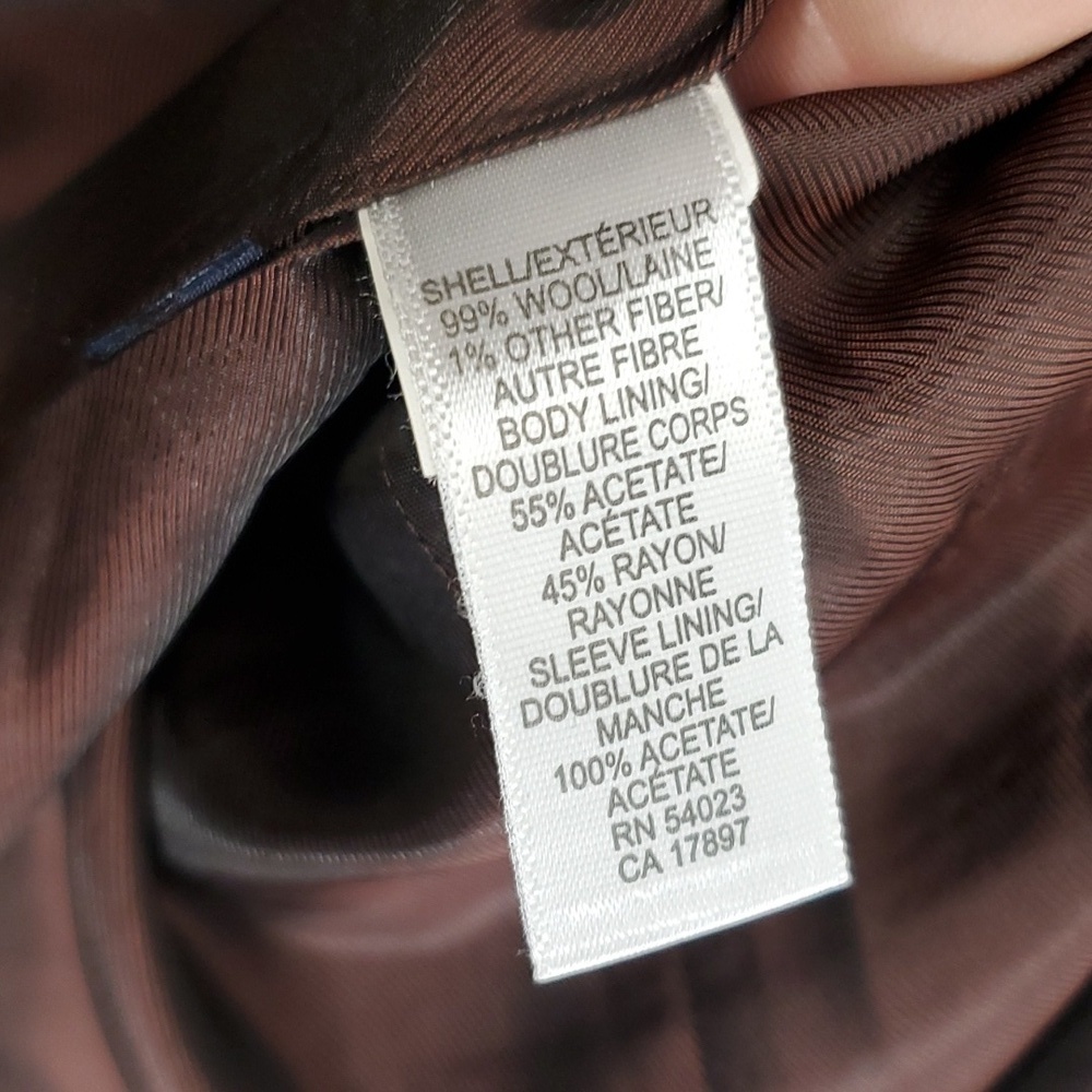 Banana Republic Modern Blazer Three Button Subtle Pinstripe Lined Mens 40R - Picture 6 of 12